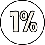 1% for the planet icon