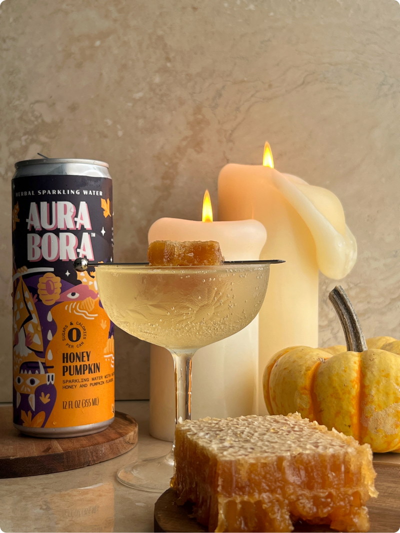 Honey Pumpkin Bee's Knees Cocktail