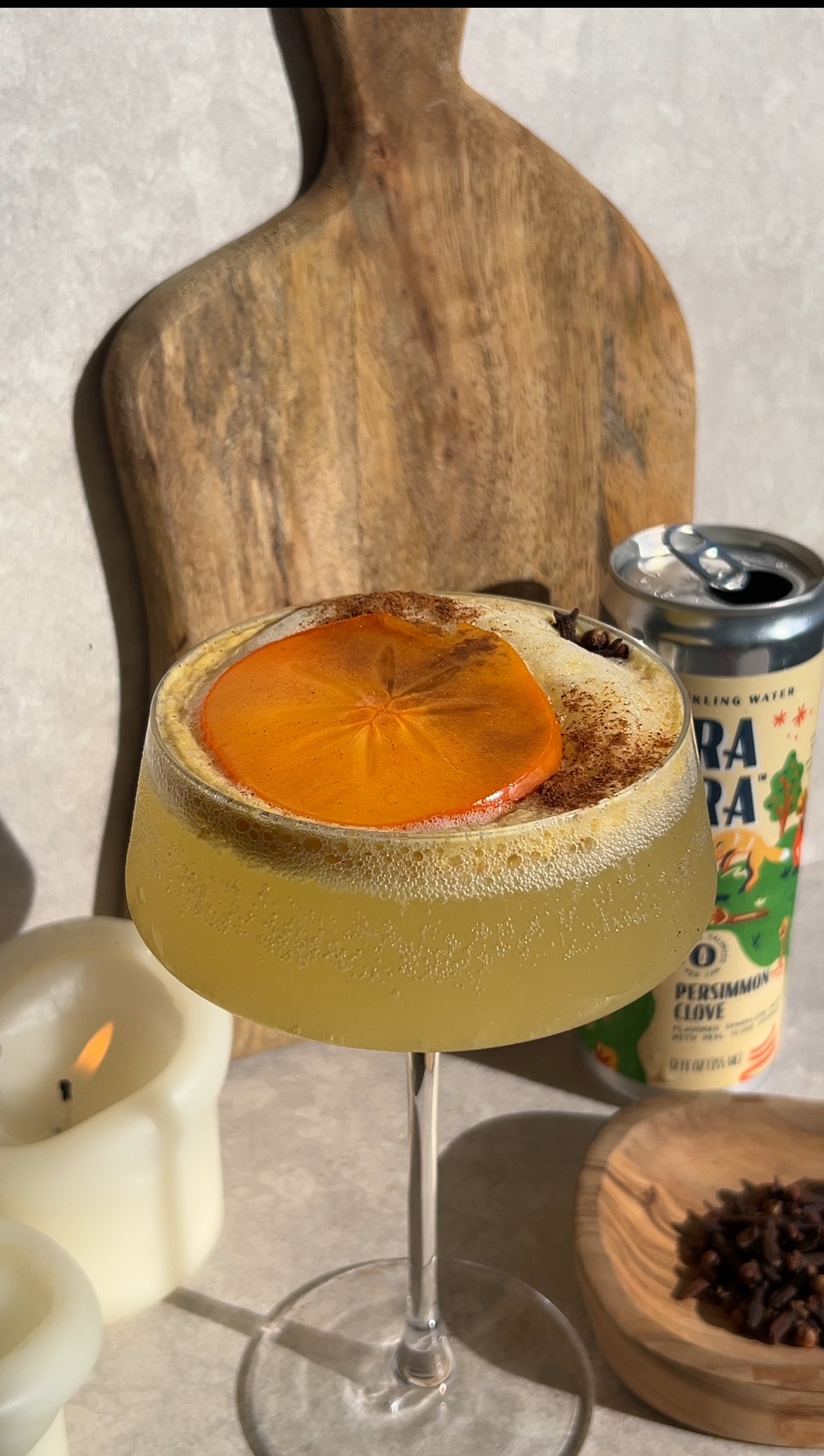 Persimmon Sour Mocktail