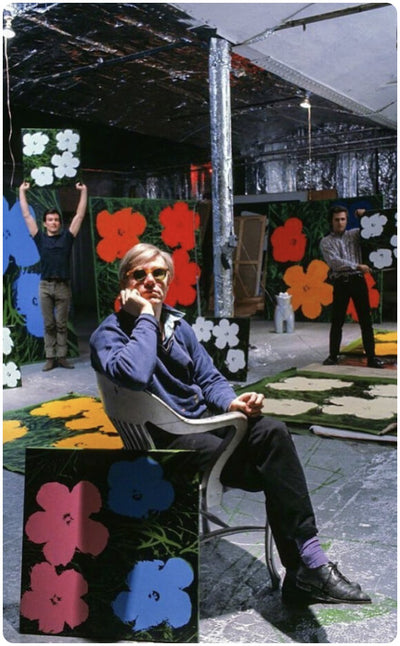 andy warhol in his studio