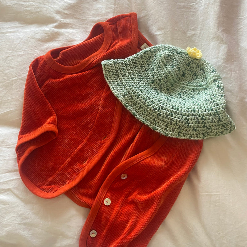 Cactus Rose Knit Cap